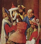 Albert van Ouwater Auferweckung des Lazarus oil painting on canvas